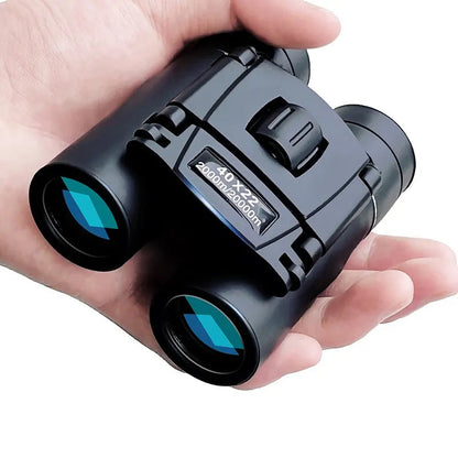 40x Binoculars with Diopter Adjustment and Compact Foldable Design, 2000m Range