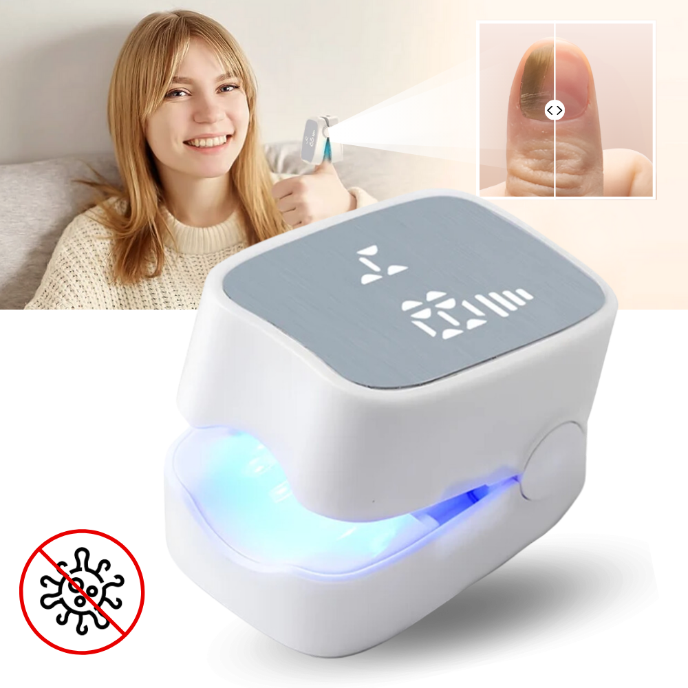 Laser Nail Treatment Device with Cold Laser and Blue Light, Clip-On Design