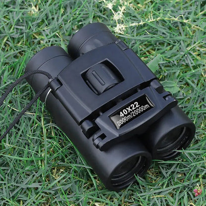 40x Binoculars with Diopter Adjustment and Compact Foldable Design, 2000m Range