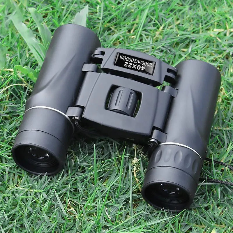 40x Binoculars with Diopter Adjustment and Compact Foldable Design, 2000m Range