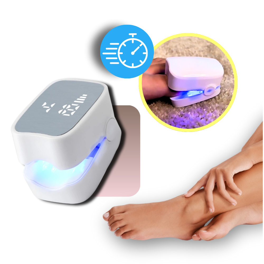 Laser Nail Treatment Device with Cold Laser and Blue Light, Clip-On Design