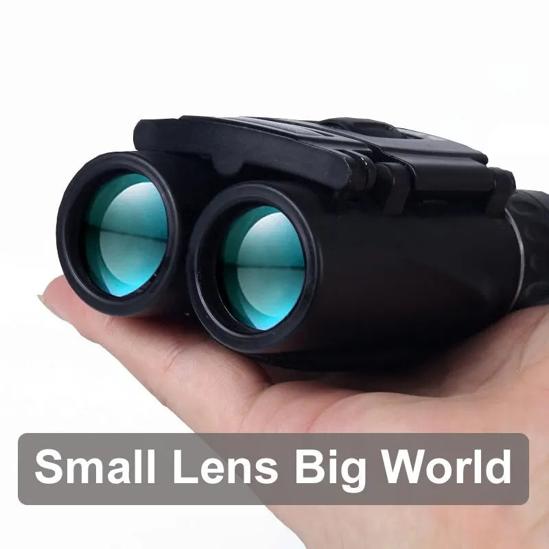 40x Binoculars with Diopter Adjustment and Compact Foldable Design, 2000m Range