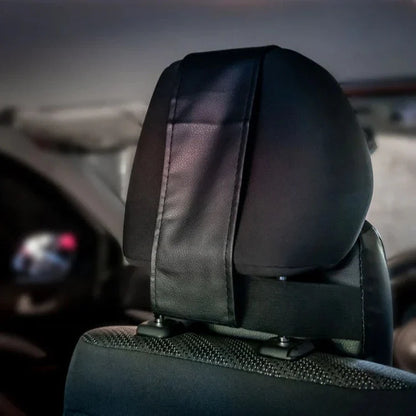 Memory Foam Car Seat Headrest Cushion with Removable Washable Cover and Ergonomic Neck Support