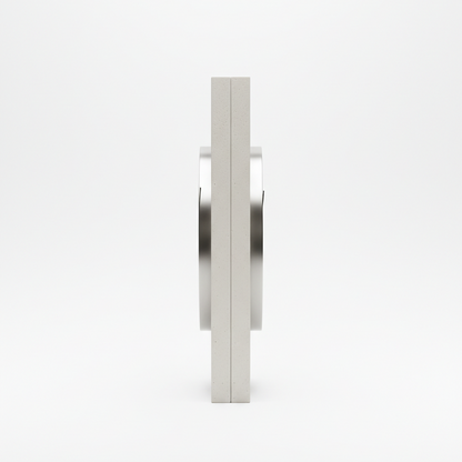 Gray Circular Contrast Desk Clock