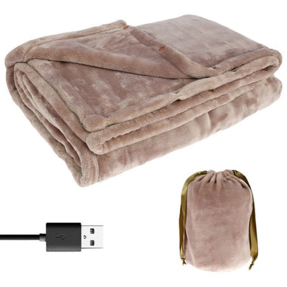 USB Heated Blanket with Soft Flannel and Two-Person Size, 63 x 33 Inches