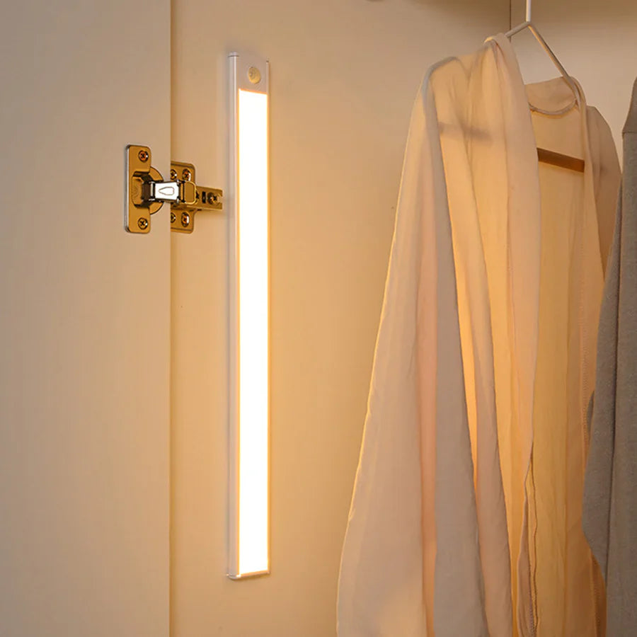 Motion Sensor Cabinet Light with Magnetic Mounting and Adjustable Dimming, Triple Layer Design