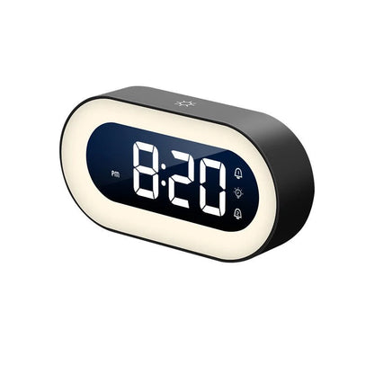 Wake Light Alarm Clock with USB-C Charging and Dimmable Night Light, Large LED Display