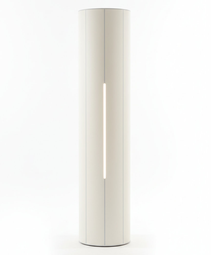 Minimalist White Column Lamp