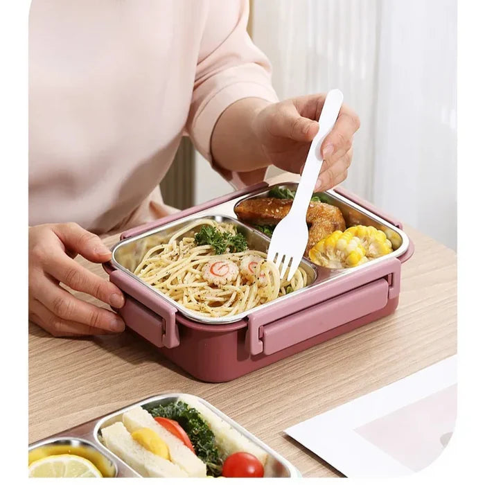 Stainless Steel Food Container with Vacuum Insulation and Leak Proof Lid, 12-Hour Heat Retention