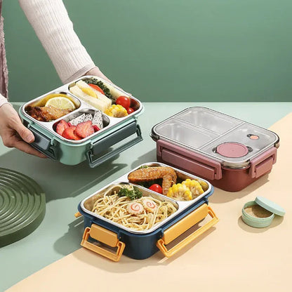 Stainless Steel Food Container with Vacuum Insulation and Leak Proof Lid, 12-Hour Heat Retention