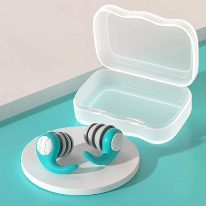 Reusable Silicone Earplugs with Contoured Fit and Noise Blocking