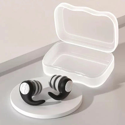 Reusable Silicone Earplugs with Contoured Fit and Noise Blocking