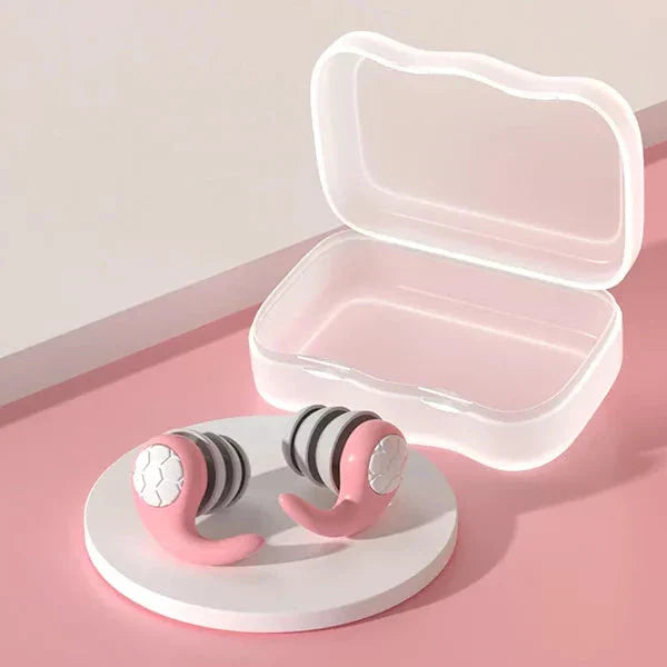 Reusable Silicone Earplugs with Contoured Fit and Noise Blocking