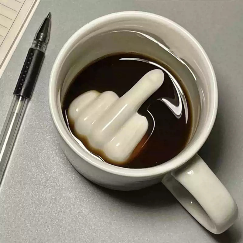 Middle Finger Ceramic Mug - Image 0