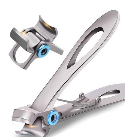 Wide Jaw Toenail Clipper with Cast Steel Blades and Ergonomic Handle