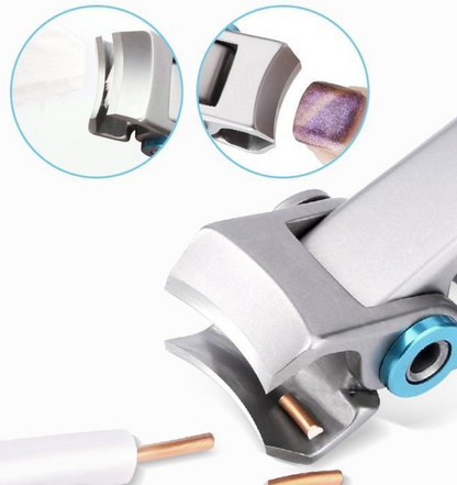 Wide Jaw Toenail Clipper with Cast Steel Blades and Ergonomic Handle