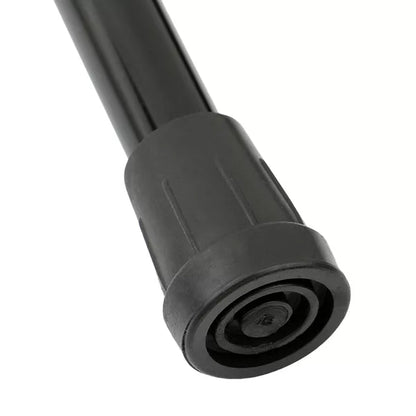 Telescopic Walking Stick with Ergonomic Grip and Wrist Strap, Four-Section Folding Design
