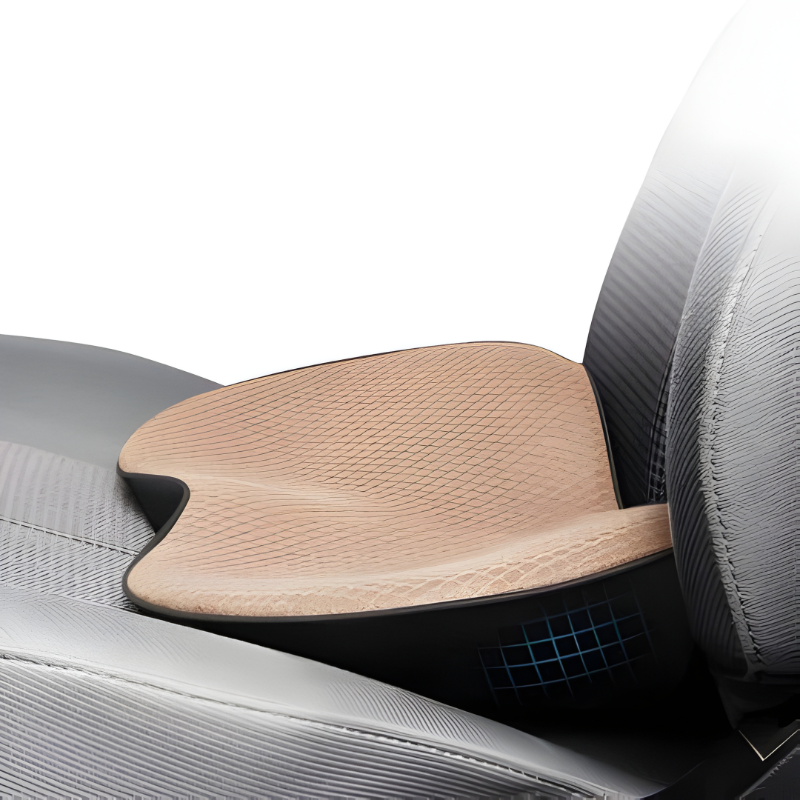 Car Seat Cushion with 3.5-Inch Height Boost and Contoured Memory Foam, Removable Cover