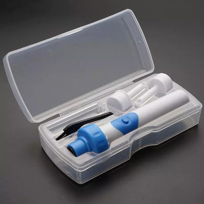 Ear Cleaner with Vibration Suction and Soft Silicone Tips, Compact Travel Size