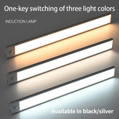 Motion Sensor Cabinet Light with Magnetic Mounting and Adjustable Dimming, Triple Layer Design
