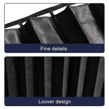 Magnetic Car Window Shades with UV Protection and Sliding Track System