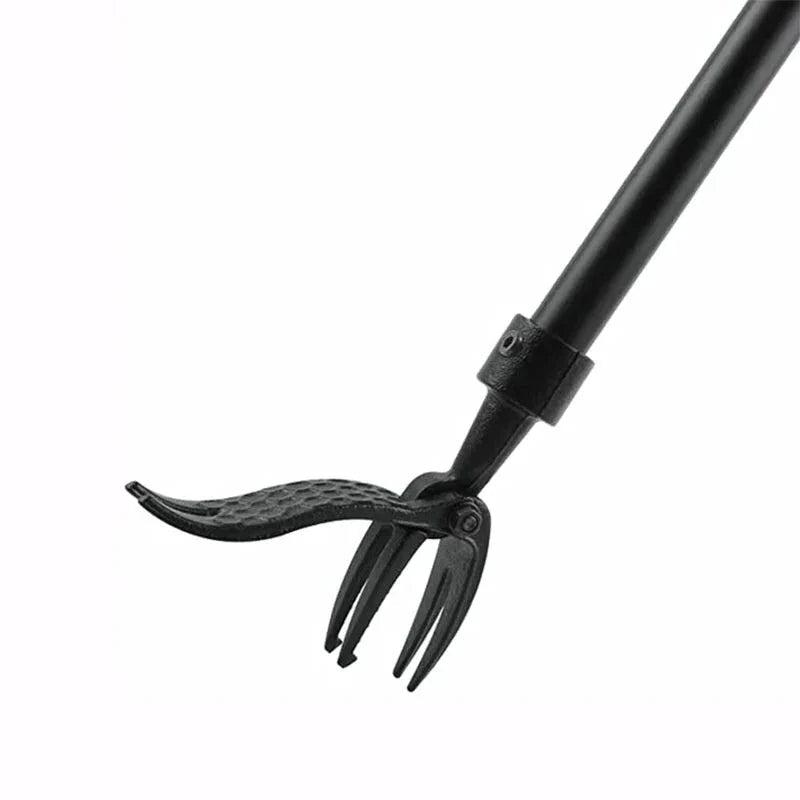 Standing Weed Puller with Foot Pedal Leverage and Barbed Claws, Detachable