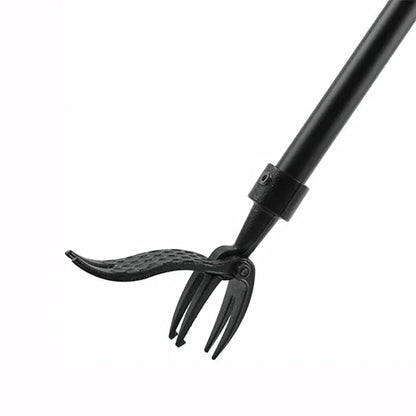 Standing Weed Puller with Foot Pedal Leverage and Barbed Claws, Detachable