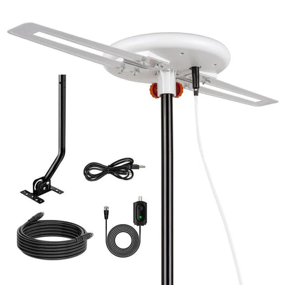 Digital HDTV Antenna with 360 Degree Reception and 40ft Cable, UHF VHF Signals