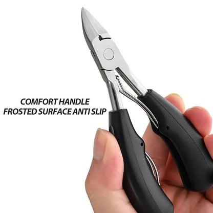 Heavy Duty Nail Clippers with Carbon Steel Blade and Built-In File, 2-Piece Set
