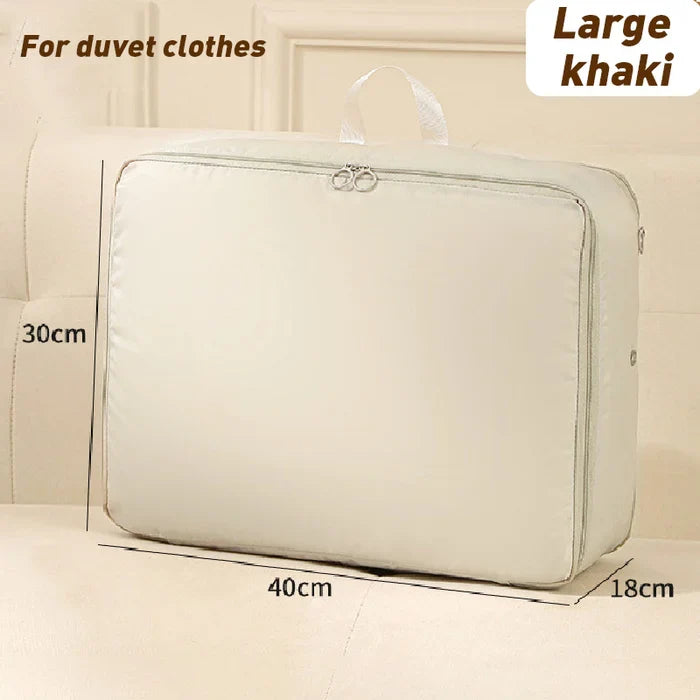 Compression Storage Bag with Built-In Zipper and Durable Handles, Water-Resistant Fabric