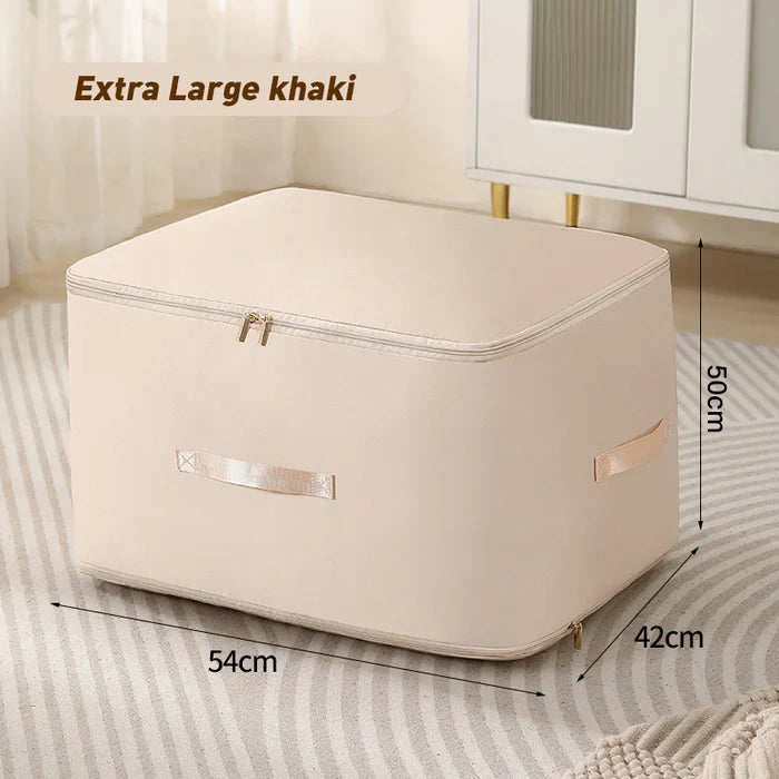 Compression Storage Bag with Built-In Zipper and Durable Handles, Water-Resistant Fabric
