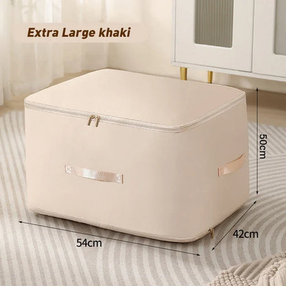 Compression Storage Bag with Built-In Zipper and Durable Handles, Water-Resistant Fabric