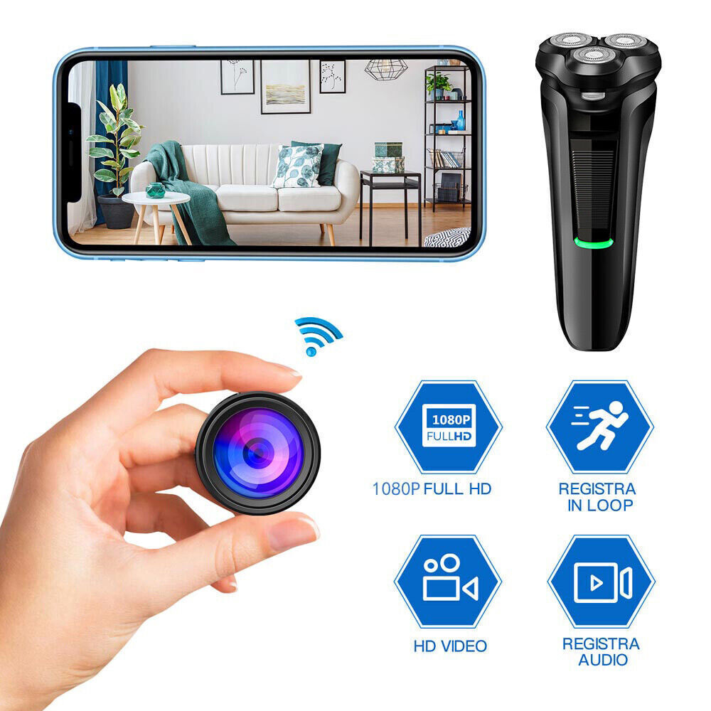 1080P WiFi Mini Camera with Motion Alerts and Night Vision, 1200mAh Battery