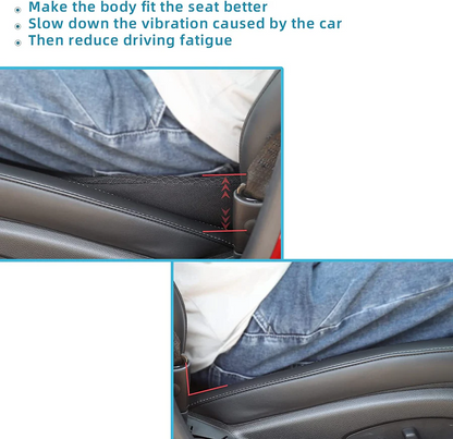 Car Seat Cushion with 3.5-Inch Height Boost and Contoured Memory Foam, Removable Cover