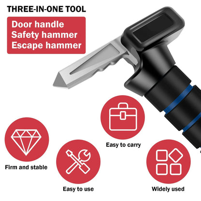 Car Door Assist Handle with Foam Grip and Emergency Tools, 2 Pack