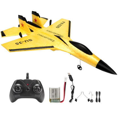 Beginner RC Airplane with Three-Axis Gyro and LED Night Lights, Ready-to-Fly