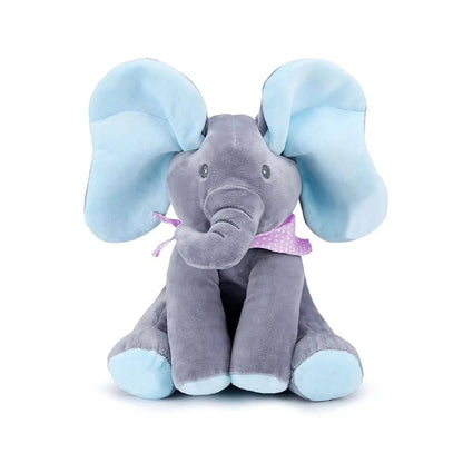 Interactive Plush Elephant with Peekaboo and Singing Modes for Toddlers