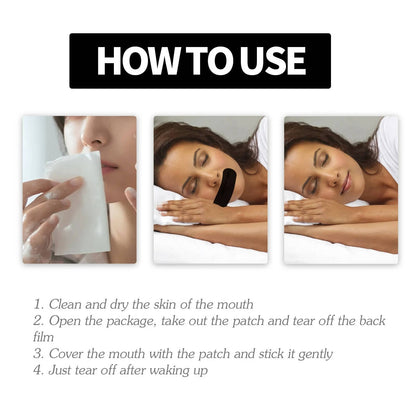 Nasal Breathing Strips with Bamboo Charcoal Fiber and Hypoallergenic Adhesive