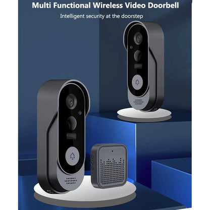 Wireless Video Doorbell with Motion Detection and Night Vision, Local Storage