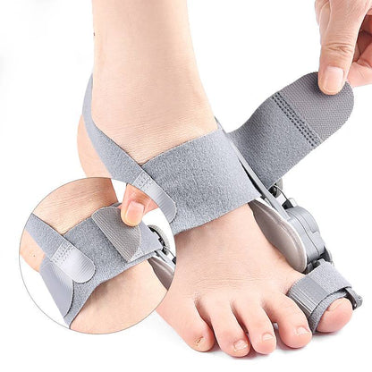 Adjustable Bunion Corrector with Silicone Cushioning and Heel Strap, Universal Size
