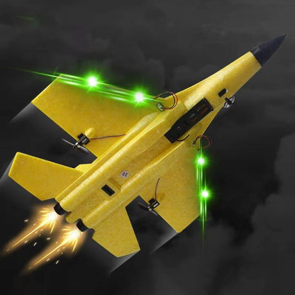 Beginner RC Airplane with Three-Axis Gyro and LED Night Lights, Ready-to-Fly