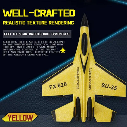 Beginner RC Airplane with Three-Axis Gyro and LED Night Lights, Ready-to-Fly