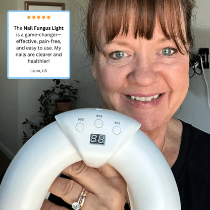 LED Nail Fungus Treatment Device with Dual Wavelength Light and Auto 7-Minute Sessions