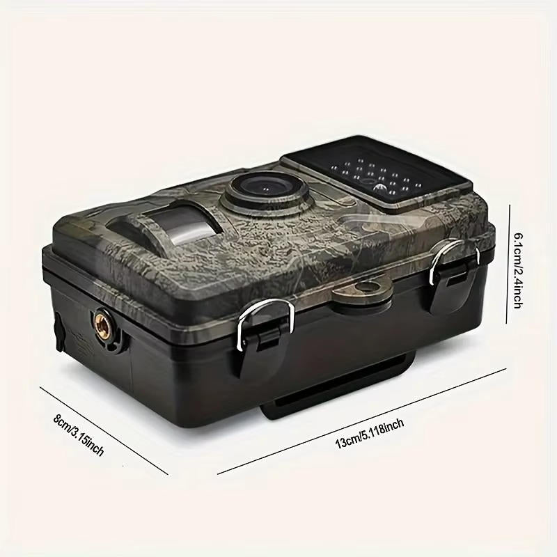 Wildlife Camera with 16MP Photos and Infrared Night Vision, 1080P Video