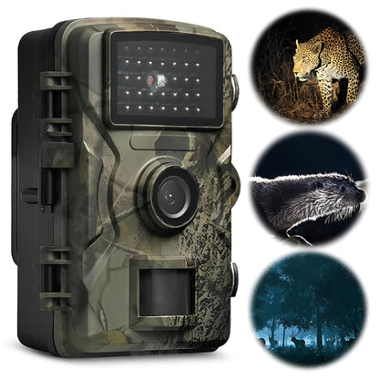 Wildlife Camera with 16MP Photos and Infrared Night Vision, 1080P Video