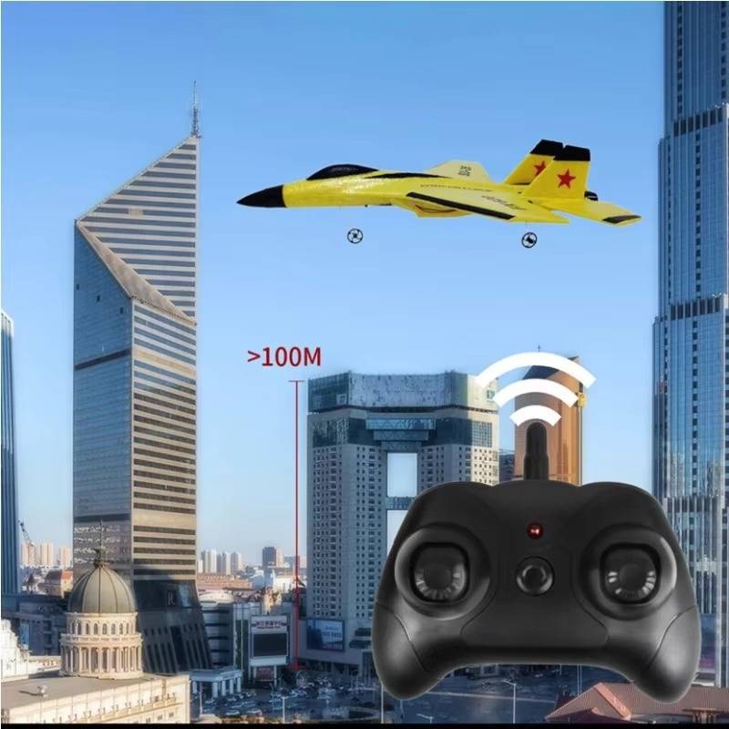 Beginner RC Airplane with Three-Axis Gyro and LED Night Lights, Ready-to-Fly