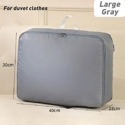 Compression Storage Bag with Built-In Zipper and Durable Handles, Water-Resistant Fabric