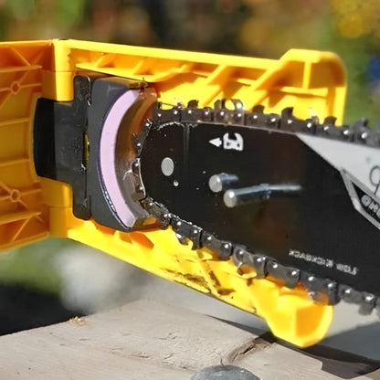Portable Chainsaw Bar Sharpener with Stone Grinding Attachment for 14-20in Bars