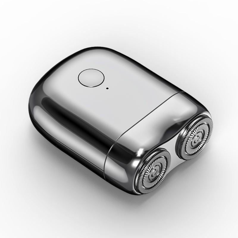 Electric Shaver with Rechargeable Battery and Water-Resistant Body, Compact Travel Size