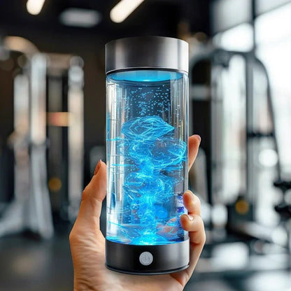 Portable Hydrogen Water Generator with Electrolysis System and Rechargeable Battery
